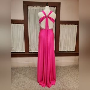 Hot Neon Pink Gown